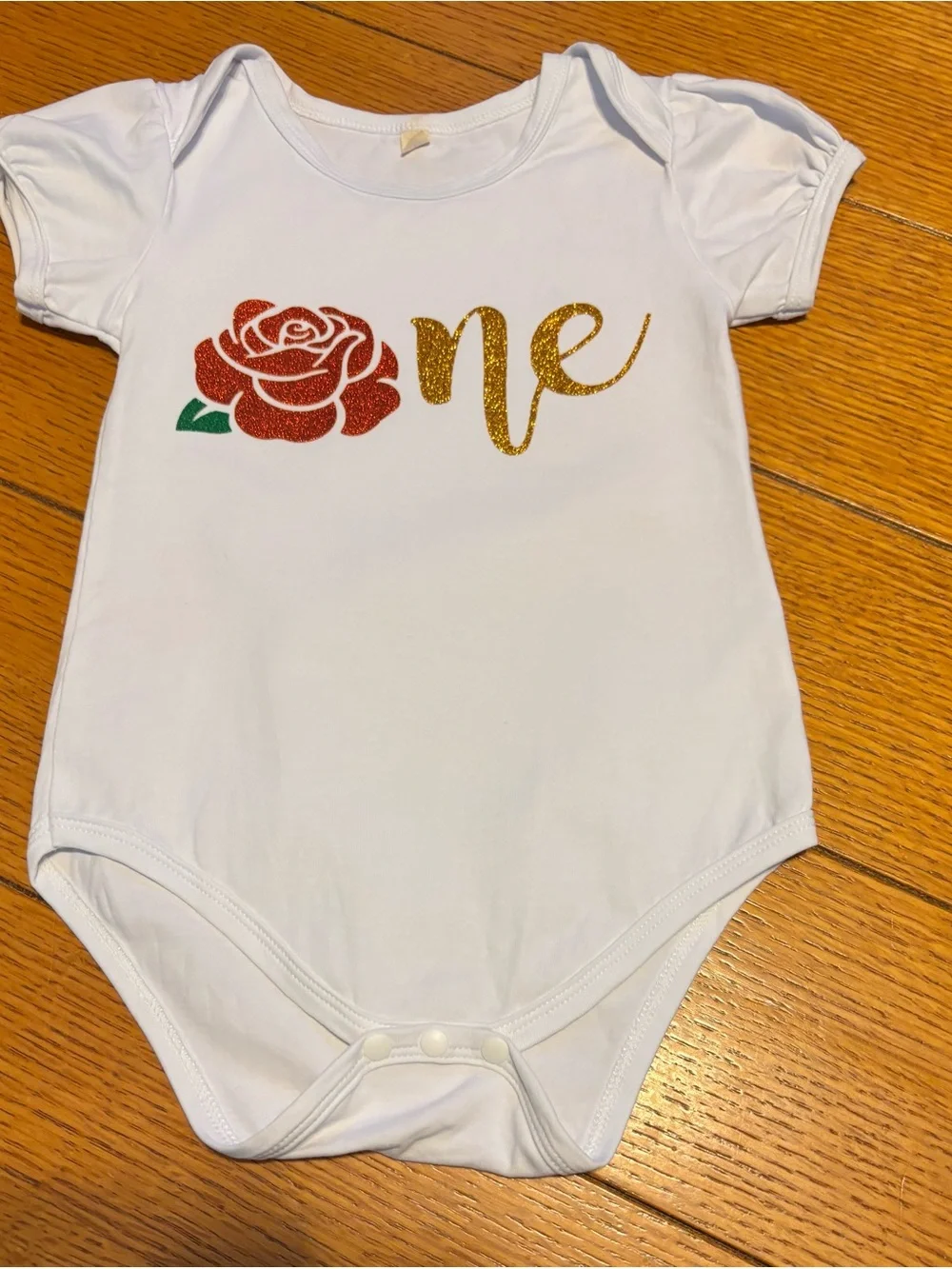 Baby Girls' Yellow Tutu Birthday Outfit with White 'One' Bodysuit